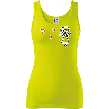 Láska bublifuk - Dámské tílko - 2XL ( Limetková )