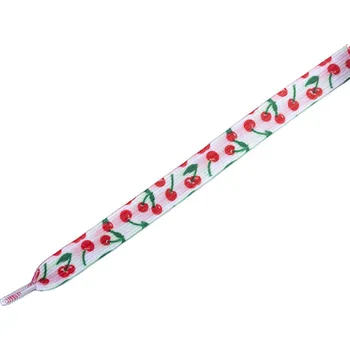 Tkaničky do bot Dětské elastické tkaničky Tobby ploché cherry Velikost 95 cm