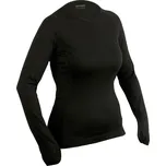 Duras Romana dámské triko merino dlouhý rukáv černé Velikost L