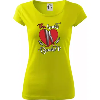 The Heart breaker - srdce - Dámské triko Pure - 3XL ( Limetková )