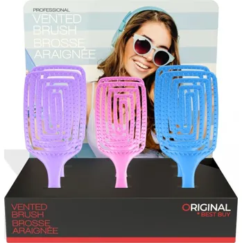kartáč na vlasy DISPLAY: OBB Vented Brush Summer Edition (P005398) - displej kartáčů - 6x velikost L, 3x velikost S