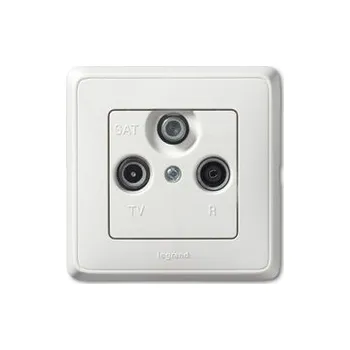 Elektrická zásuvka Zásuvka CARIVA TV+R+SAT 773835 LEG GENERI, s.r.o. 07-28-095-73835