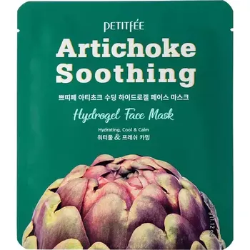 Pleťová maska Petitfee - Artichoke Soothing Hydrogel Face Mask - Hydrogelová maska s extraktem z artyčoku - 32 g