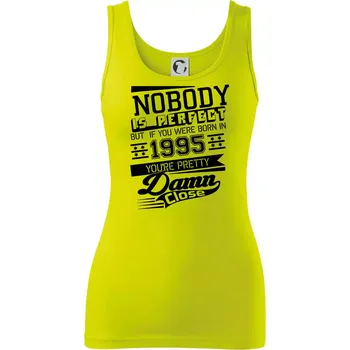 Dámské tričko Nobody is perfect - 1995 - Dámské tílko - S ( Limetková )