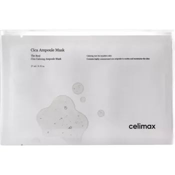 Pleťová maska Celimax - The Real Cica Calming Mask - Plátýnková maska s extraktem z pupečníku asijského - 5 x 27 ml