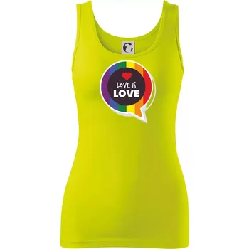 Love is love bublina - Dámské tílko - L ( Limetková )