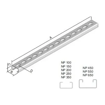 kabelová chránička Nosný profil 15x30 NP 250 S KOPOS - KOLIN a.s. 41-08-270-26525