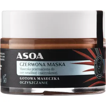 Pleťová maska Asoa - Pleťová maska - červený jíl - 50 ml