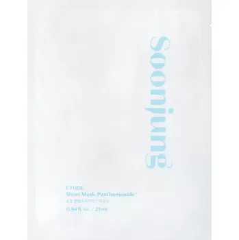 Pleťová maska Etude House - Soon Jung Panthensoside Sheet Mask - Zklidňující textilní maska - 25 ml