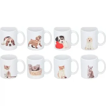 Hrnek keramika 300ml KOČKA PES, mix dekorů KUTIL Sklad7 603006.00 (KUTIL Sklad7)