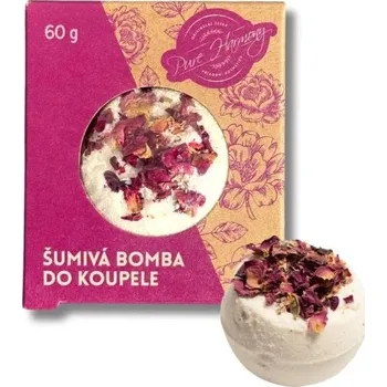 Koupelová šumivá bomba Růže 60 g PURE HARMONY