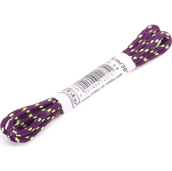 Tkaničky do bot Tkaničky kulaté Tobby SP-02 aubergine-neon yellow Velikost 90 cm