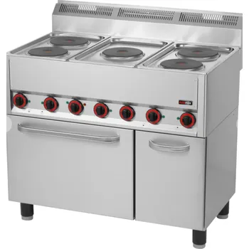 Sporák RM GASTRO Sporák s horkovzdušnou troubou SPT 90/5 ELS 5 zón RedFox