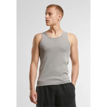 Pánské tričko Washed Rib Tanktop - steelgrey 4XL