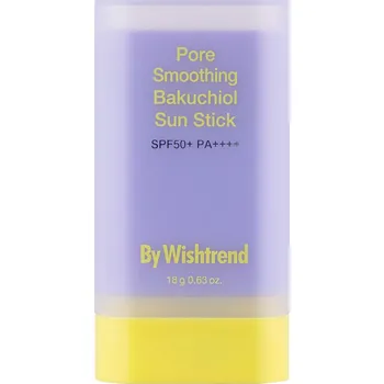 Přípravek na opalování By Wishtrend - Pore Smoothing Bakuchiol Sun Stick SPF50+ PA++++ - Tyčinka na opalování na obličej - 18 g