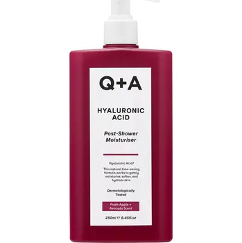 Pleťový krém Q+A - Hyaluronic Acid Wet Skin Moisturiser - Hydratační tělový balzám s kyselinou hyaluronovou - 250 ml
