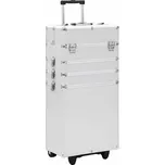 vidaXL Kosmetický kufřík na kolečkách hliník [91815] Barva: Stříbrná