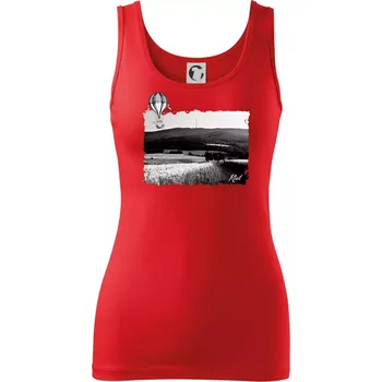 Dámské tričko Retro Kleť - Dámské tílko - S ( Červená )