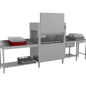 Myčka nádobí Myčka tunelová CT 120 W RX 120 košů/hod, na studenou vodu, výstup vpravo RM GASTRO