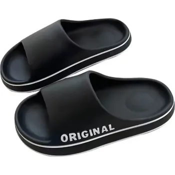 Pánské pantofle Jednobarevné protiskluzové pantofle - plážové (unisex) Barva: Černá, Velikost EUR: 42-43