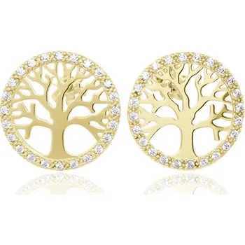 Náušnice Leru Zlaté náušnice na šroubek strom života