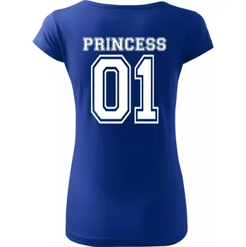 Dámské tričko Princess 01 - Dámské triko Pure - XL ( Královská modrá )