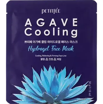 Pleťová maska Petitfee - Agave Cooling Hydrogel Face Mask - Zklidňující a chladivá hydrogelová maska na obličej - 32 g