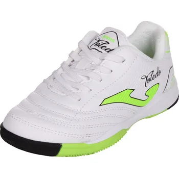 Dívčí obuv Toledo JR 2502 Indoor dětská sálová obuv bílá-zelená velikost EU 37,5