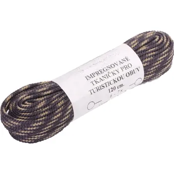 Tkaničky do bot Tkaničky ploché Duras tmavé káro Velikost 160 cm