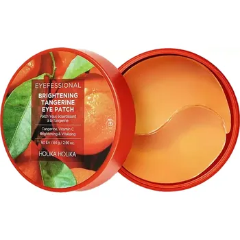 Pleťová maska Holika Holika - Eyefessional Brightening Tangerine Eye Patch - Hydrogelové náplasti pod oči - 60 ks / 84 g