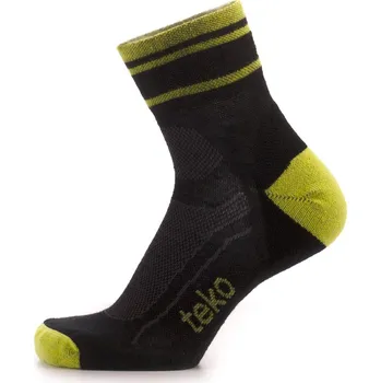 Teko 2202 eV8 Light Minicrew carbon-firefly pánské cyklistické ponožky Velikost 38-41