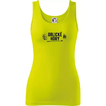 Dámské tričko Orlické hory nápis - Dámské tílko - L ( Limetková )