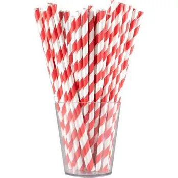 AX EKO brčko papírové proužek 12ks červená