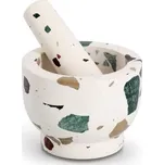 ZELLER Hmoždíř s tloučkem terrazzo, rustikální průměr 12cm