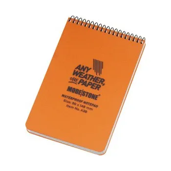 Set školních potřeb Modestone - Notes wodoodporny - 96 x 148 mm - 50 kartek - Pomarańczowy - A38