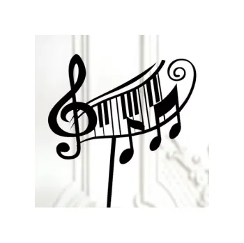 NOTY černé noty černé