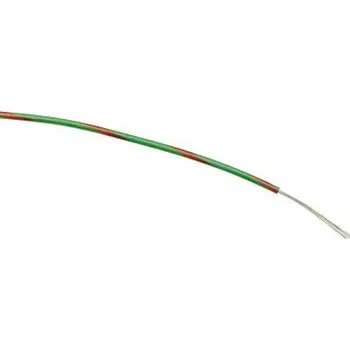 elektrický kabel Zapojovací vodič plocha průřezu 0,22 mm², typ kabelu: Třída 5 BS EN 60228, prameny vodičů: 7/0,2 mm, Zelená/Červená,