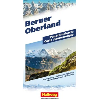 Hallwag Panoramakarte Berner Oberland