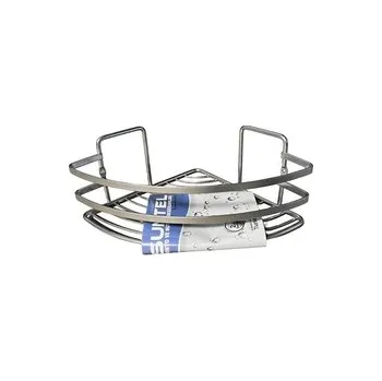 Drátěná police Polička koupel.rohová lamel chrom 18x18x12cm