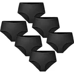 6PACK dámské kalhotky Gaubert bezešvé černé (GBTW-951) XXL/3L