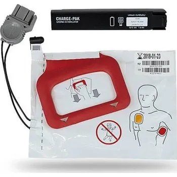 Defibrilátor Stryker nalepovací elektrody pro AED defibrilátor Lifepak CR Plus - dospělí Balení: 1x elektrody QUIK PAK, dobíječka interní baterie