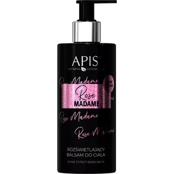 Pleťový krém Apis - Rose Madame - Shine Effect Body Balm - Rozjasňující tělový balzám - 300 ml