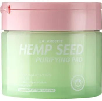 Pleťová maska LalaRecipe - Hemp Seed Purifying Pad - Zklidňující tampony na obličej - 70 ks / 220 ml