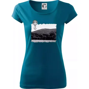 Dámské tričko Retro Čerchov - Dámské triko Pure - XS ( Petrolejová )