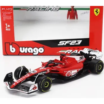 autíčko Model Scuderia Ferrari SF-23 BBurago #16 Leclerc Las Vegas 2023 1:43