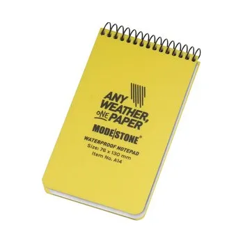 Set školních potřeb Modestone - Notes wodoodporny - 76 x 130 mm - 50 kartek - Żółty - A14