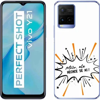 Pouzdro na mobilní telefon Gelový kryt mmCase na Vivo Y21/Y21s/Y33s - vtipný text 11 bílé pozadí