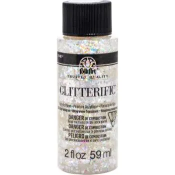 Vodová barva FolkArt Glitterific Acrylic Paint - Třpytivá akrylová barva 59 ml Glitterific: Clear Hologram