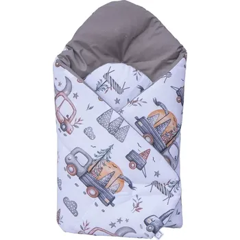 Dětské zboží SCARLETT zavinovačka růžek Autíčka šedá