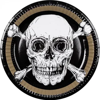 Party nádobí Godan Talířky papírové Pirát 23 cm 10 ks